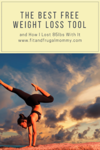 The best free weight loss tool to lose weight. #fitandfrugalmommy #myfitnesspal #weightloss