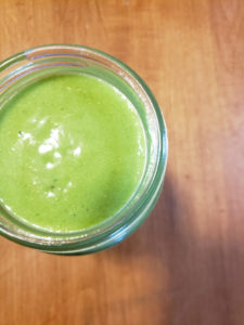 A creamy, green, super food smoothie that's packed with nutrients and low on calories! #fitandfrugalmommy #healthyrecipes #healthysmoothies #health #fitness #eatclean #lowcarb