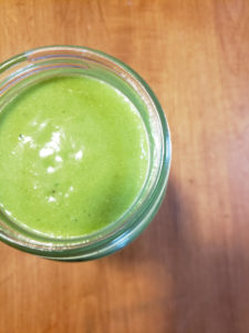 A creamy, green, super food smoothie that's packed with nutrients and low on calories! #fitandfrugalmommy #healthyrecipes #healthysmoothies #health #fitness #eatclean #lowcarb