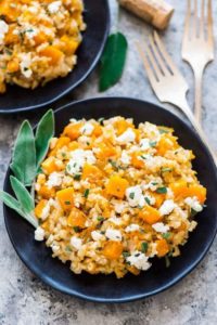 Well Plated's Slow Cooker Butternut Squash Risotto