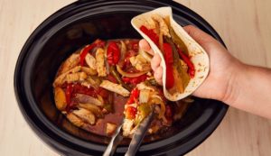 Slow Cooker Chicken Fajitas