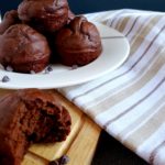 The 99 Calorie Double Chocolate Greek Yogurt Muffin, a low calorie muffin recipe that you can enjoy without any guilt.