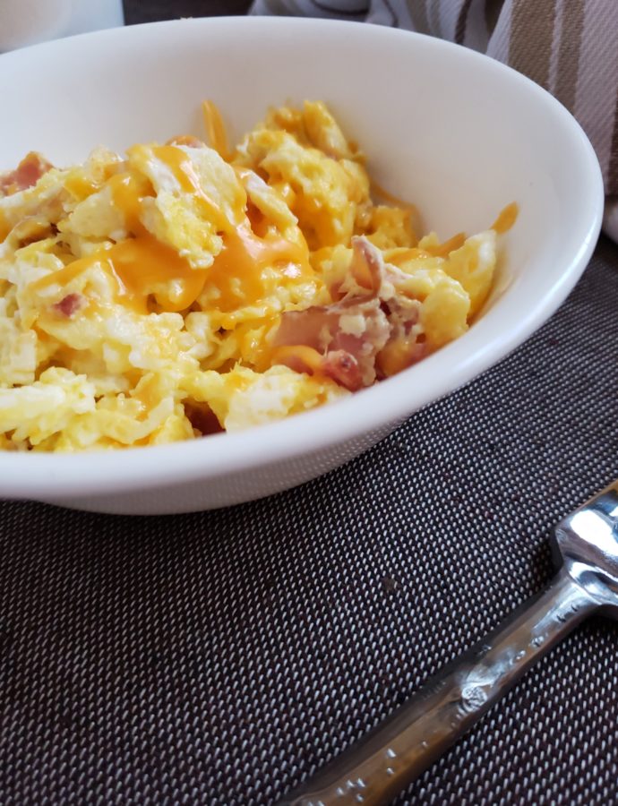 Cheesy Bacon Scramble