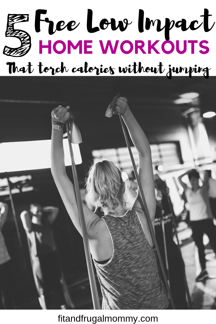 5 free low impact workouts from home that torch calories without jumping. Excellent beginner workouts.
