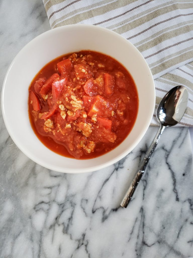 Stuffed Pepper soup, a low carb, keto lunch or dinner recipe that's super filling and delicious! A quick and easy dinner.